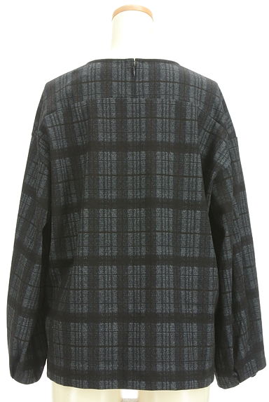 ATSURO TAYAMA（アツロウ　タヤマ）の古着「フロント起毛切替チェック柄カットソー（カットソー・プルオーバー）」大画像２へ