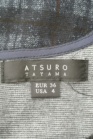 ATSURO TAYAMA（アツロウ　タヤマ）の古着「フロント起毛切替チェック柄カットソー（カットソー・プルオーバー）」大画像６へ