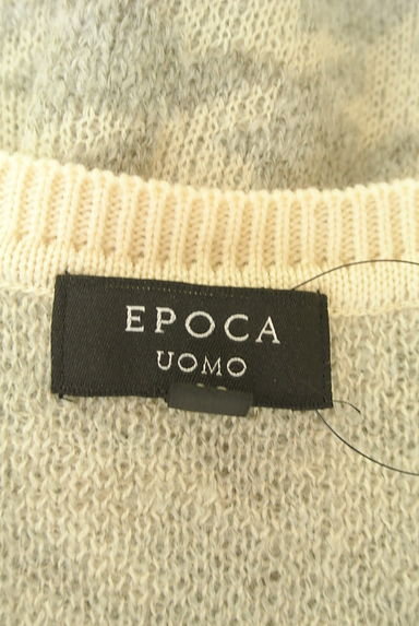 EPOCA UOMO（エポカ　ウォモ）の古着「モヘヤ混Vネック千鳥格子柄ニット（ニット）」大画像６へ
