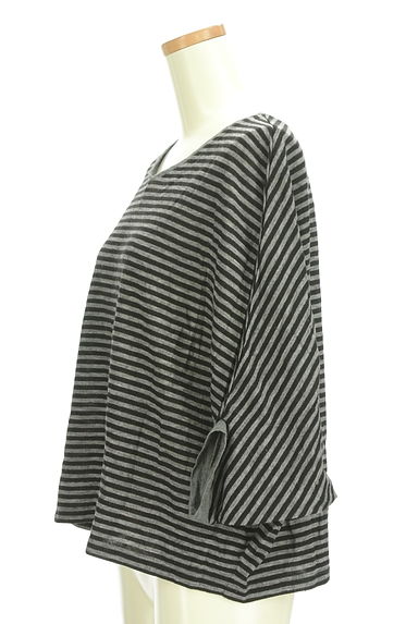 UNITED ARROWS（ユナイテッドアローズ）の古着「ボーダー柄ドルマンカットソー（カットソー・プルオーバー）」大画像３へ