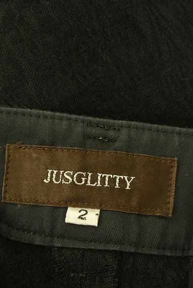 JUSGLITTY（ジャスグリッティー）の古着「ダマスク織地ストレートパンツ（パンツ）」大画像６へ