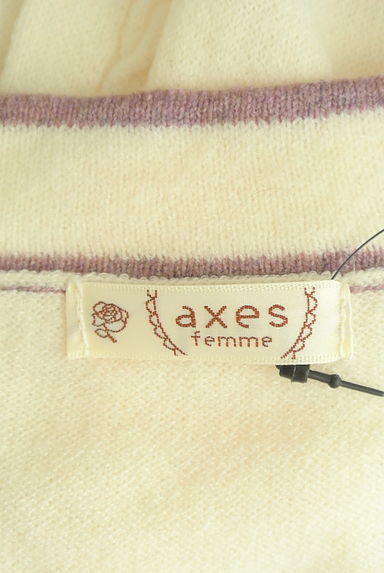 axes femme（アクシーズファム）の古着「リボンタイニットトップス（ニット）」大画像６へ