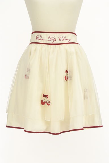 LIZ LISA（リズリサ）の古着「さくらんぼチュールミニスカート（ミニスカート）」大画像１へ