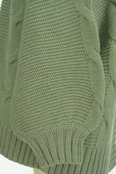 Melan Cleuge（メランクルージュ）の古着「ドロップショルダーケーブル編みカーデ（カーディガン・ボレロ）」大画像５へ