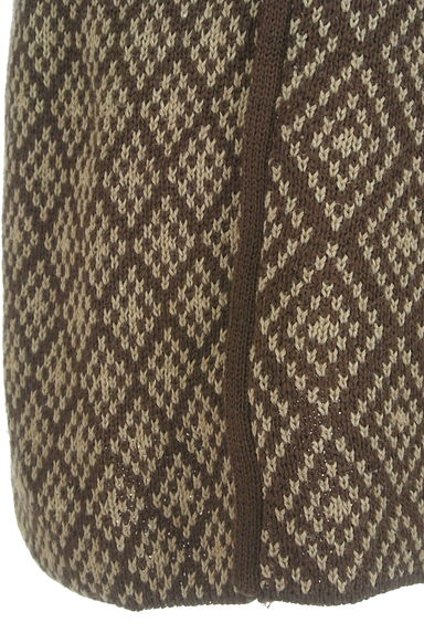 JEANASiS（ジーナシス）の古着「ダイヤ柄ロングニットスカート（ロングスカート・マキシスカート）」大画像５へ