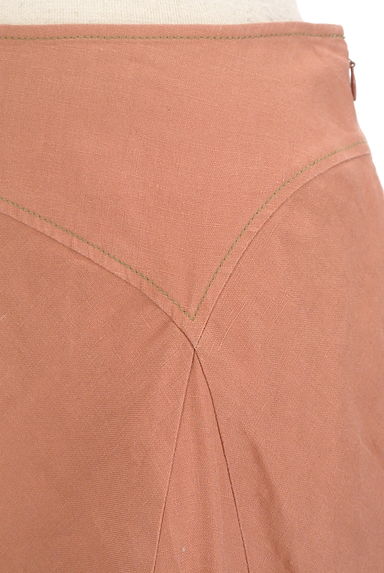 Jocomomola（ホコモモラ）の古着「リネンステッチフレア膝下丈スカート（スカート）」大画像４へ