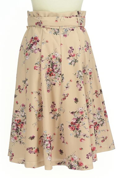 LAISSE PASSE（レッセパッセ）の古着「花柄タックフレアミモレスカート（ロングスカート・マキシスカート）」大画像２へ