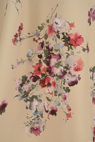 LAISSE PASSE（レッセパッセ）の古着「花柄タックフレアミモレスカート（ロングスカート・マキシスカート）」大画像５へ