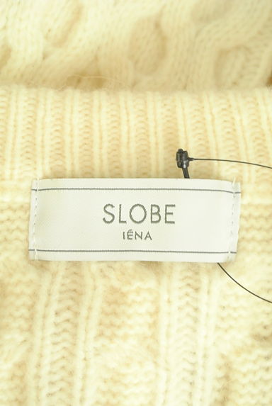 SLOBE IENA（スローブイエナ）の古着「キーネックケーブルニット（セーター）」大画像６へ