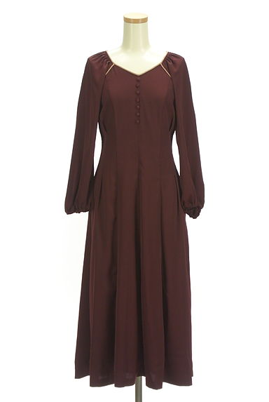 JILL by JILLSTUART（ジルバイジルスチュアート）の古着「シルキーロングワンピース（ワンピース・チュニック）」大画像１へ