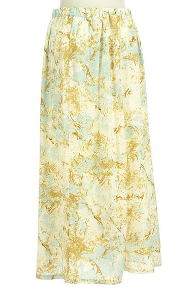 Melan Cleuge（メランクルージュ）の古着「箔プリント総柄ロングスカート（ロングスカート・マキシスカート）」大画像２へ