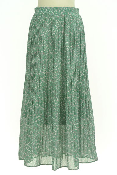 Melan Cleuge（メランクルージュ）の古着「小花柄プリーツロングスカート（ロングスカート・マキシスカート）」大画像１へ