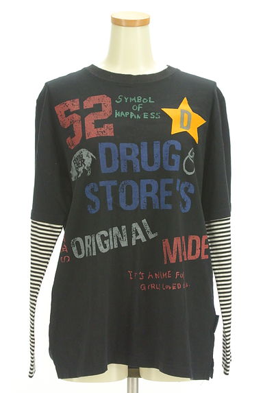 drug store's（ドラッグストアーズ）の古着「レイヤード風プリントTシャツ（カットソー・プルオーバー）」大画像１へ