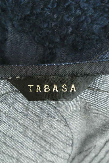 TABASA（タバサ）の古着「花柄刺繍ノースリデニム風チュニック（カットソー・プルオーバー）」大画像６へ