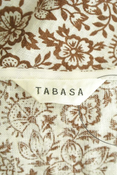 TABASA（タバサ）の古着「フラワーリネンフレアブラウス（カットソー・プルオーバー）」大画像６へ