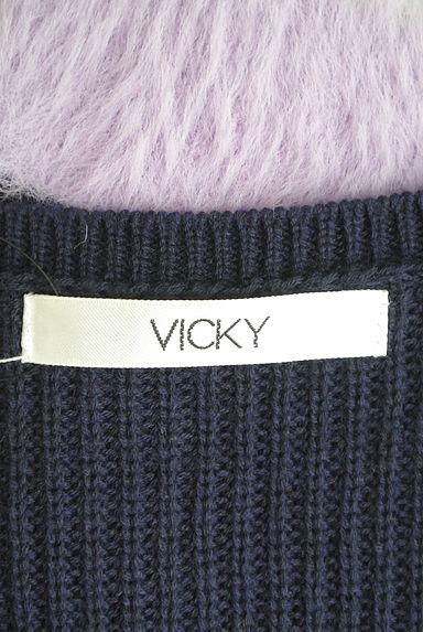 VICKY（ビッキー）の古着「配色シャギー袖ニット（ニット）」大画像６へ