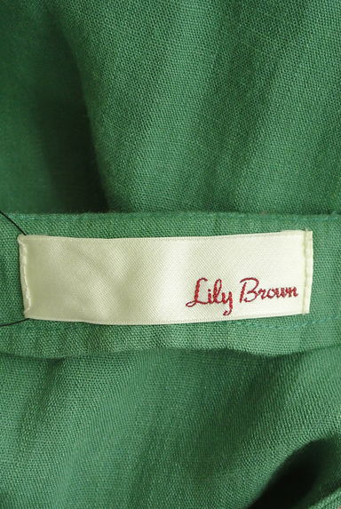 Lily Brown（リリーブラウン）の古着「レースアップ花刺繍ロングワンピース（ワンピース・チュニック）」大画像６へ