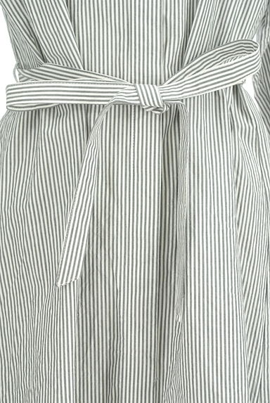 Te chichi（テチチ）の古着「ベルト付きストライプ膝下シャツワンピース（ワンピース・チュニック）」大画像５へ