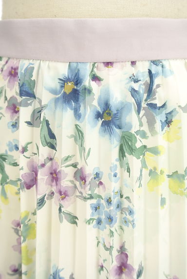 Apuweiser riche（アプワイザーリッシェ）の古着「花柄アシメシフォン膝下プリーツスカート（スカート）」大画像４へ