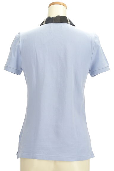 BLUE LABEL CRESTBRIDGE（ブルーレーベル・クレストブリッジ）の古着「チェック丸襟ポロシャツ（ポロシャツ）」大画像２へ