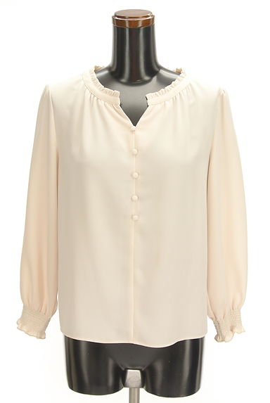 PROPORTION BODY DRESSING（プロポーションボディ ドレッシング）の古着「フリルネックシフォンカットソー（カットソー・プルオーバー）」大画像１へ