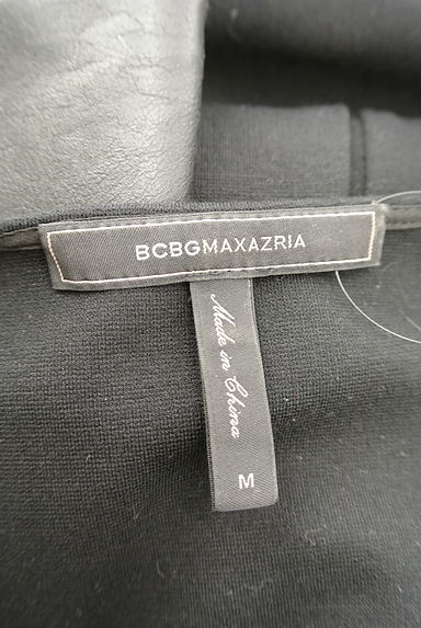 BCBG MaxAzria（ビーシービージーマックスアズリア）の古着「エコレザーフレア七分袖膝上ワンピース（ワンピース・チュニック）」大画像６へ