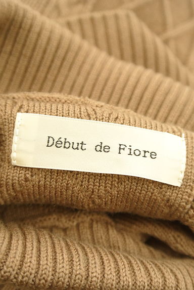 Debut de Fiore by LAISSE PASSE（デビュー・ド・フィオレ）の古着「ベルト付きタートルネック膝下ニットワンピ（ワンピース・チュニック）」大画像６へ