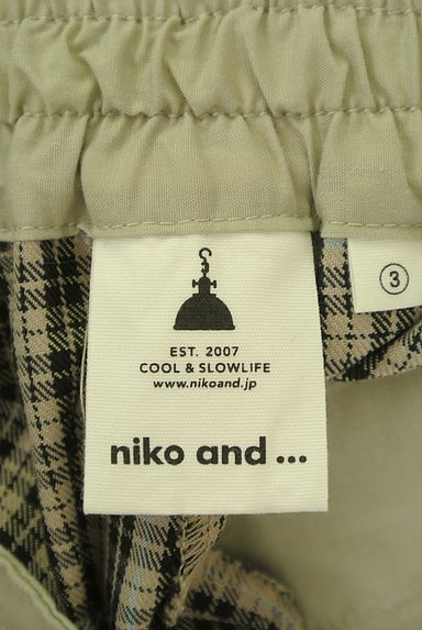 niko and...（ニコ アンド）の古着「チェック柄ワイドパンツ（パンツ）」大画像６へ