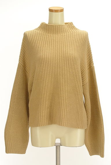 MOUSSY（マウジー）の古着「ボリューム袖モックネックニット（セーター）」大画像１へ