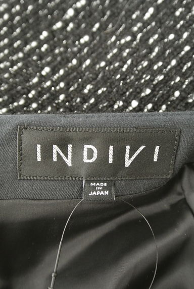 INDIVI（インディヴィ）の古着「ラメ混ウールタイト膝丈スカート（スカート）」大画像６へ