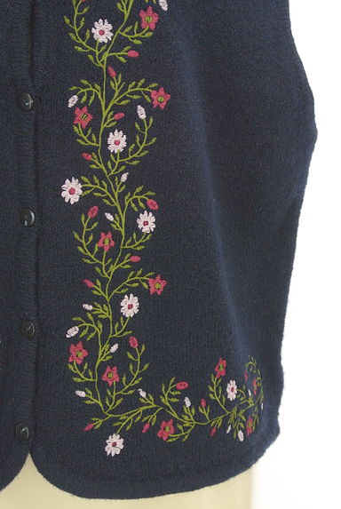 SM2（サマンサモスモス）の古着「花柄刺繍ニットベスト（ベスト・ジレ）」大画像５へ