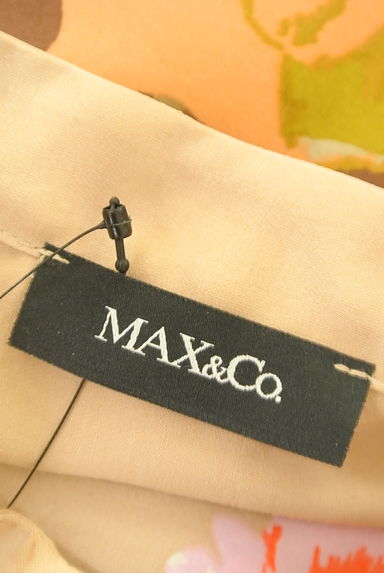 MAX&Co.（マックス＆コー）の古着「サテンフラワーノーカラーワンピース（ワンピース・チュニック）」大画像６へ