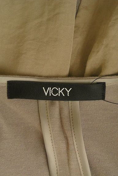 VICKY（ビッキー）の古着「微光沢切替七分袖カーディガン（カーディガン・ボレロ）」大画像６へ