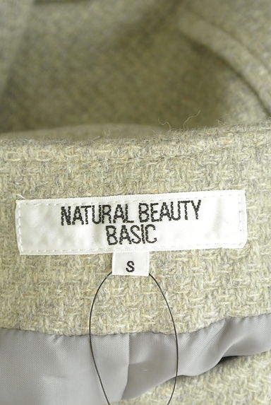 NATURAL BEAUTY BASIC（ナチュラルビューティベーシック）の古着「ノーカラーウール混ロングコート（コート）」大画像６へ