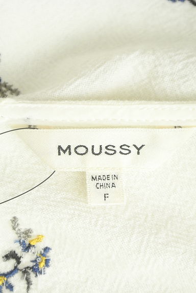 MOUSSY（マウジー）の古着「花刺繍ドビーカットソー（カットソー・プルオーバー）」大画像６へ