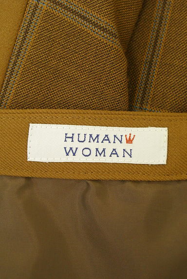 HUMAN WOMAN（ヒューマンウーマン）の古着「チェック×プリーツミモレスカート（ロングスカート・マキシスカート）」大画像６へ