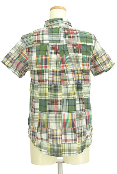 CUBE SUGAR（キューブシュガー）の古着「チェック柄半袖シャツ（カジュアルシャツ）」大画像２へ
