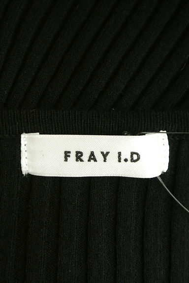 FRAY I.D（フレイアイディー）の古着「プリーツリブバイカラーニットワンピ（ワンピース・チュニック）」大画像６へ