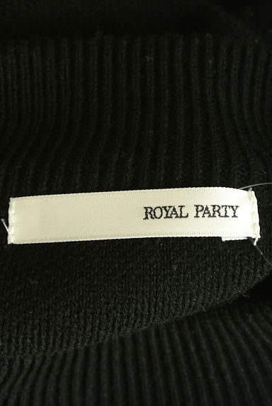 ROYAL PARTY（ロイヤルパーティ）の古着「ボリューム袖膝上ニットワンピース（ワンピース・チュニック）」大画像６へ