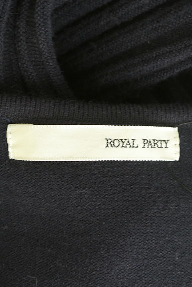 ROYAL PARTY（ロイヤルパーティ）の古着「ベルト付き膝丈カシュクールニットワンピ（ワンピース・チュニック）」大画像６へ