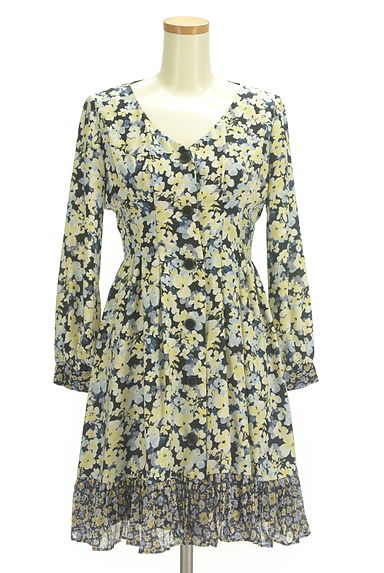 MERCURYDUO（マーキュリーデュオ）の古着「花柄シフォン膝上ワンピース（ワンピース・チュニック）」大画像１へ