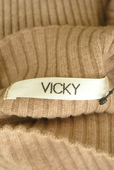 VICKY（ビッキー）の古着「ボリューム袖ハイネックリブニット（ニット）」大画像６へ