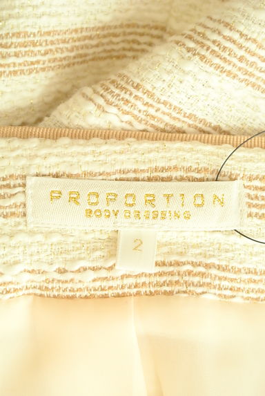 PROPORTION BODY DRESSING（プロポーションボディ ドレッシング）の古着「ラメボーダーノーカラージャケット（ジャケット）」大画像６へ