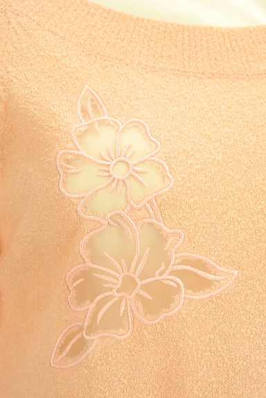 dazzlin（ダズリン）の古着「刺繍花柄七分袖ニット（カットソー・プルオーバー）」大画像４へ