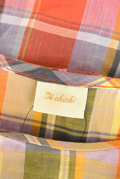 Te chichi（テチチ）の古着「フリルチェックカットソー（カットソー・プルオーバー）」大画像６へ