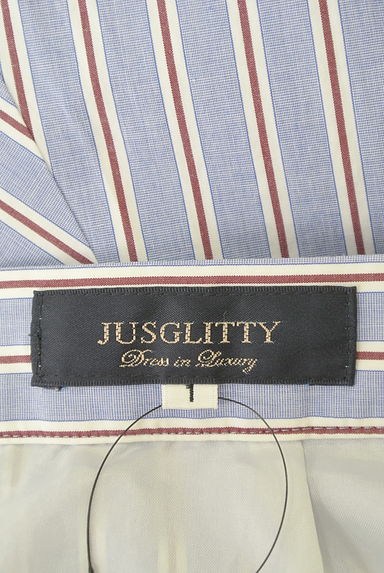 JUSGLITTY（ジャスグリッティー）の古着「ストライプ柄ミディスカート（ロングスカート・マキシスカート）」大画像６へ