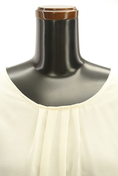 axes femme（アクシーズファム）の古着「花刺繍入りチュール袖シフォンカットソー（カットソー・プルオーバー）」大画像４へ