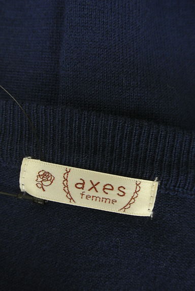 axes femme（アクシーズファム）の古着「花刺繍入りニットカーディガン（カーディガン・ボレロ）」大画像６へ