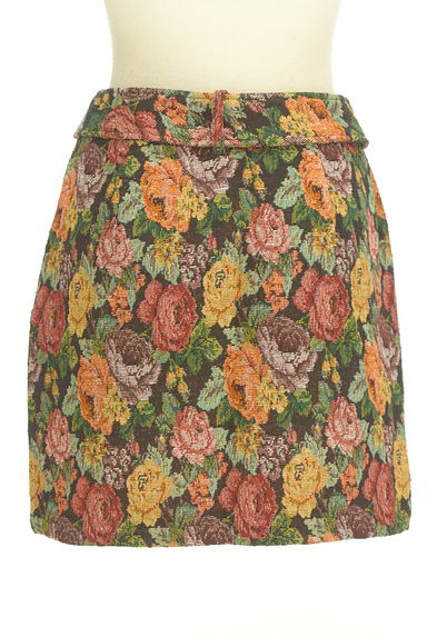 REDYAZEL（レディアゼル）の古着「ゴブラン織り花柄ミニスカート（ミニスカート）」大画像２へ