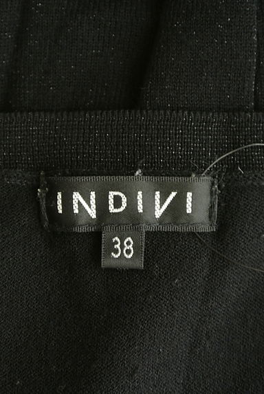 INDIVI（インディヴィ）の古着「コンパクトラメニットカーディガン（カーディガン・ボレロ）」大画像６へ